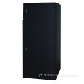 Gabinete de metal preto alto